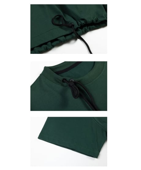 Cord Design 1POC Wide Silhouette T-Shirt