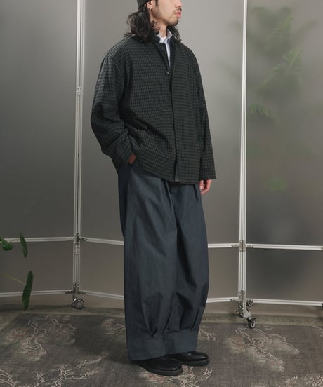 Over Pleats Easy Wide Pants / 2colors