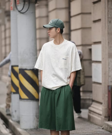BICOLOR OVERSIZE TEE / 2COLORS