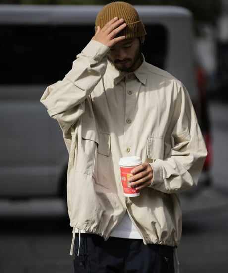 Military-Style Wide-Cut Jacket / 2color