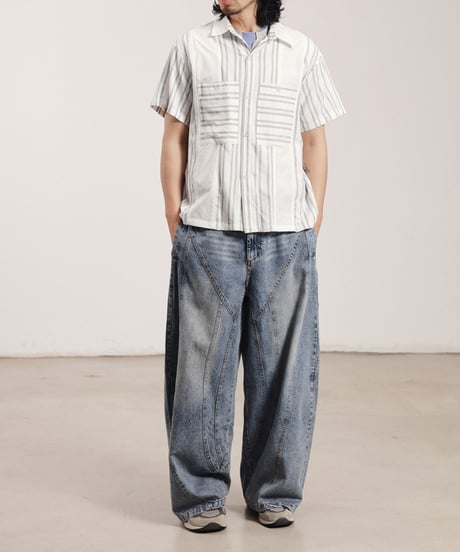 Vintage Wide Barrel Denim Pants / 2color