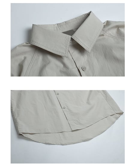 Raglan Clear Loose Long Sleeve Shirt / 4color