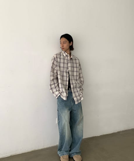 Retro Plaid Cotton Check Shirt