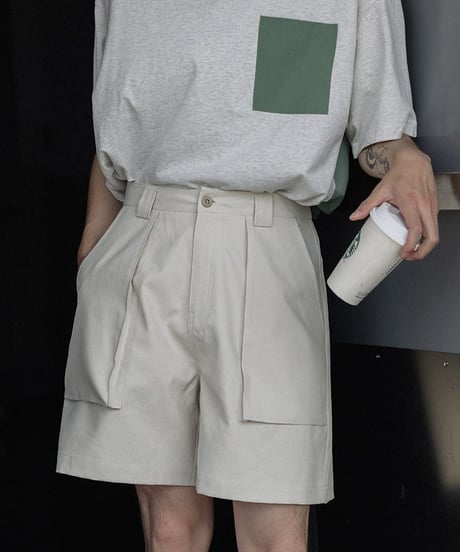Clear Baker Wide Short Pants