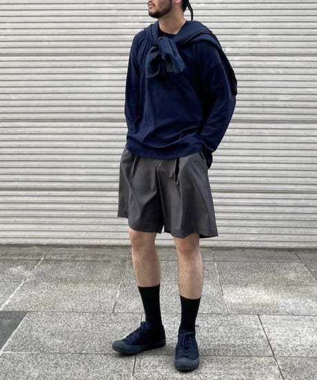 Relaxed Wide Pleated Shorts  / 2color