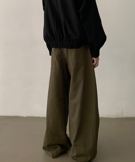 Retro Wide-Leg Work Pants