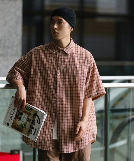 RELAXED CHECK SHIRT / 2COLOR