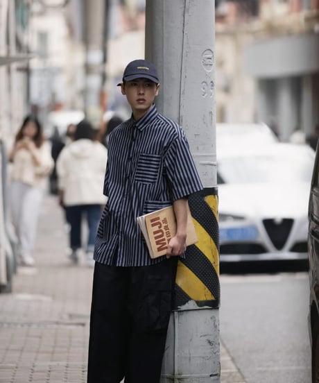 STRIPE MULTI-POCKET SHIRT / 3COLORS
