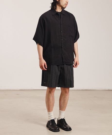 Smooth Linen Wide Silhouette Shirt / 3color