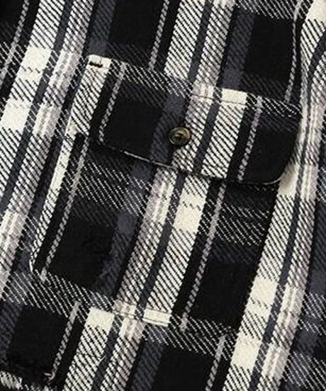 Retro Plaid Shirt Jacket