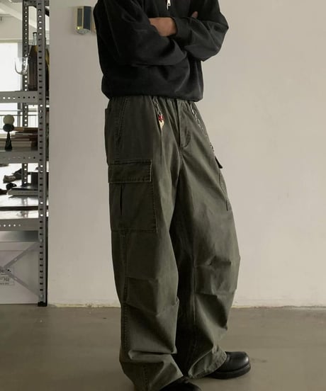 Vintage Wide-Leg Work Pants