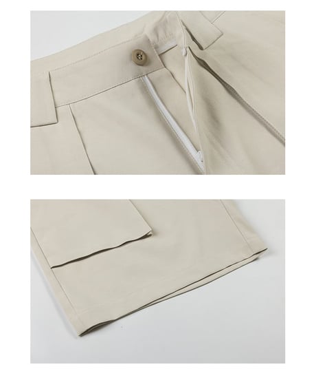 Clear Baker Wide Short Pants