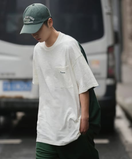BICOLOR OVERSIZE TEE / 2COLORS