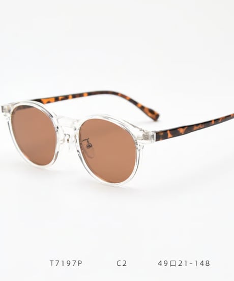 BOSTON CLEAR FRAME SUNGLASSES / 3COLORS