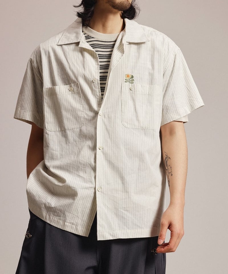 Sunflower Embro Clean Stripe Shirt / 2color |