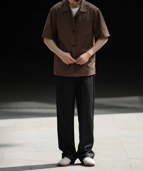 Clear Drape Tuck Easy Pants / 2colors