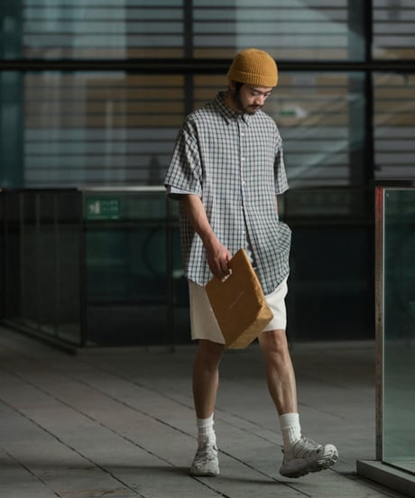 RELAXED CHECK SHIRT / 2COLOR