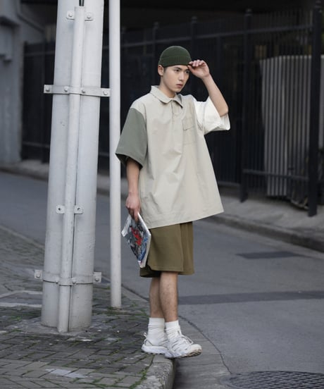 Multicolor Loose Polo Shirt / 2color