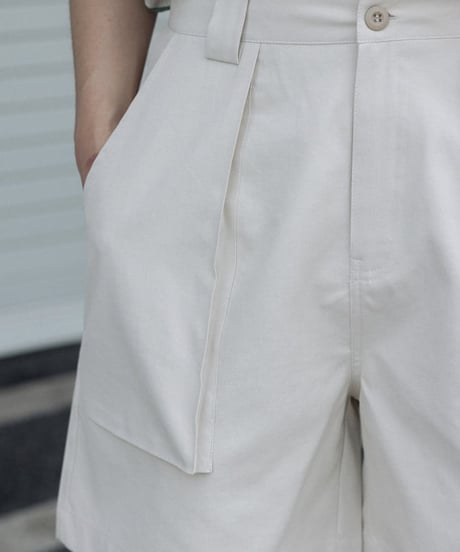 Clear Baker Wide Short Pants