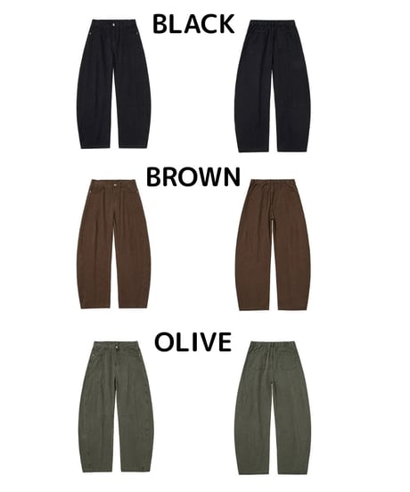 Side Stitch Wide Easy Pants / 5color