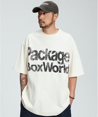 PACKAGE BOX WORLD TEE / 3COLORS