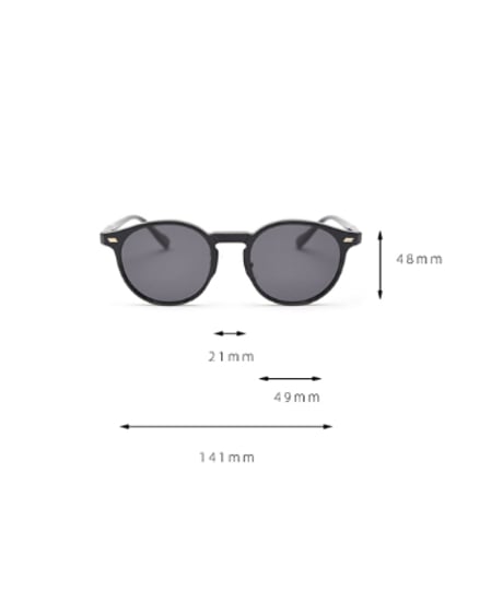 BOSTON CLEAR FRAME SUNGLASSES / 3COLORS