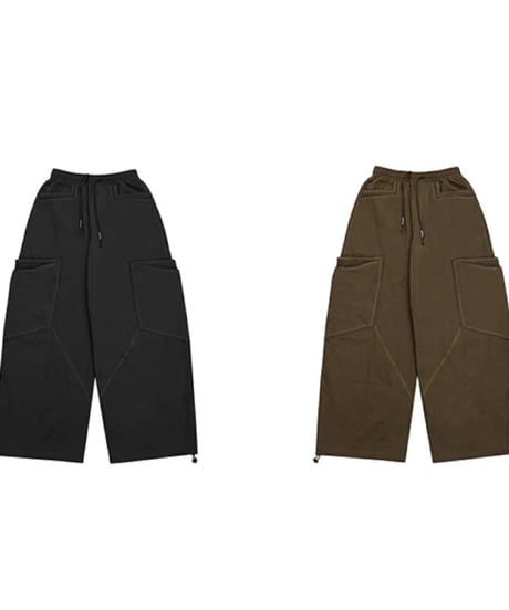 Big Pocket Drawstring Easy Pants  / 2color