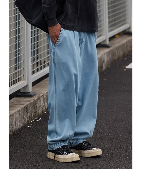 Denim-Like Balloon Wide Pants / 3color
