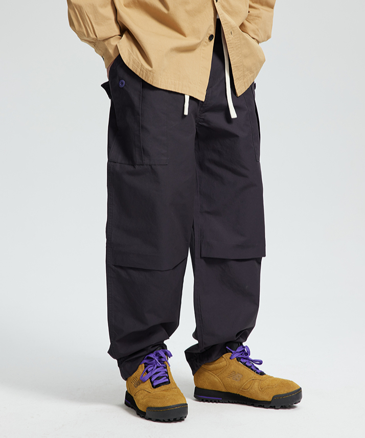 2色 パラトルーパーカーゴパンツ ワイド ヒップホップ クール PARATROOPER PANTS / 2COLORS | keels