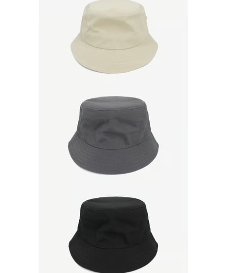SHORT BRIM BUCKET HAT / 2COLORS