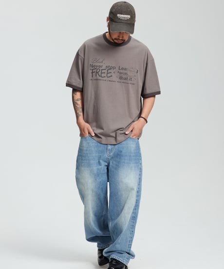 WIDE LOOSE FREE TEE / 2COLORS