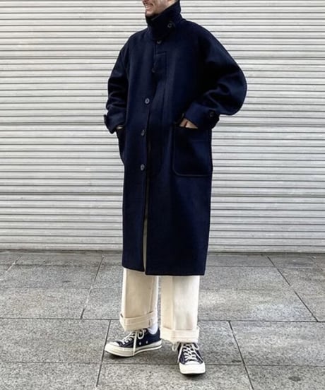 Double-Sided Tweed Trench Coat