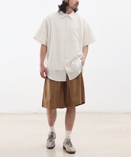 Casual Stripe Regular Collar Shirt / 2color