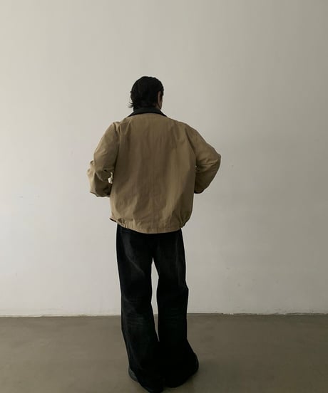 Retro Color Block Jacket / 2color