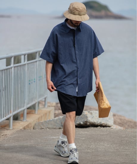 BASIC LOOSE FIT STRIPE S/S SHIRT