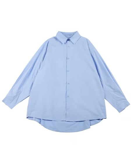 Raglan Clear Loose Long Sleeve Shirt / 4color