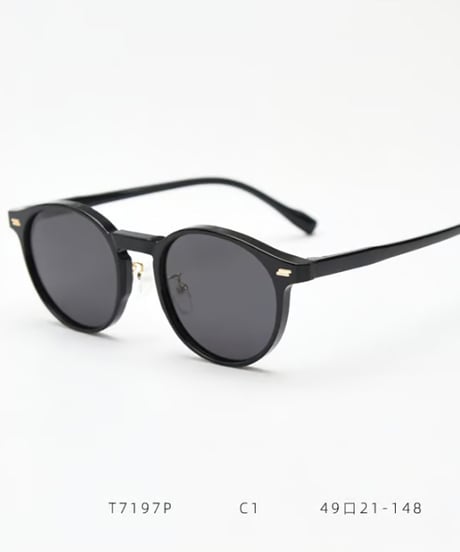 BOSTON CLEAR FRAME SUNGLASSES / 3COLORS