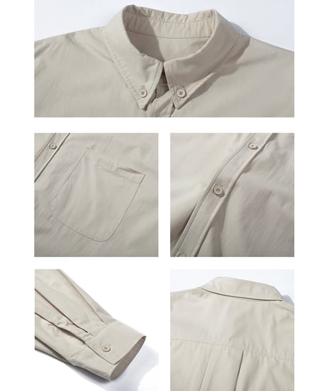 Clear Oxford Wide Button-down Shirt / 6color