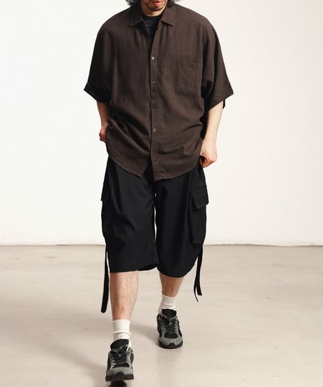 Smooth Linen Wide Silhouette Shirt / 3color