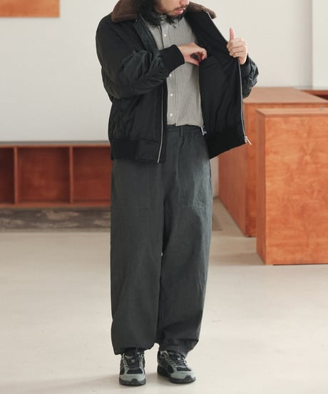 Fade Black Easy Rib Pants
