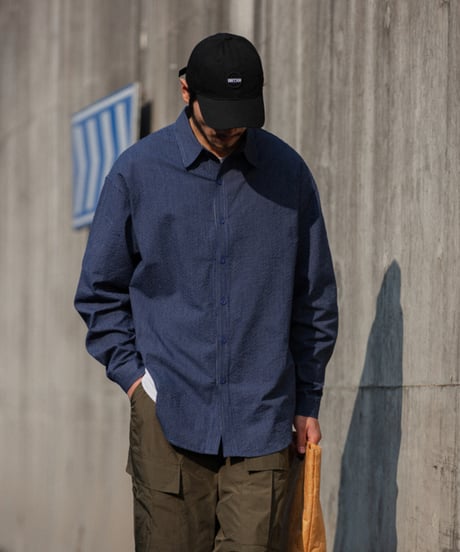BASIC LOOSE FIT STRIPE L/S SHIRT