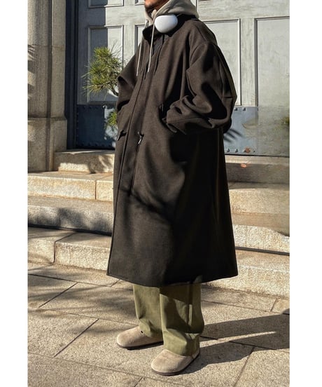 Oversized Wool-touch Hooded Coat