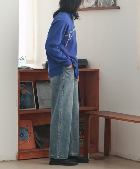 Light Indigo Straight Denim Pants