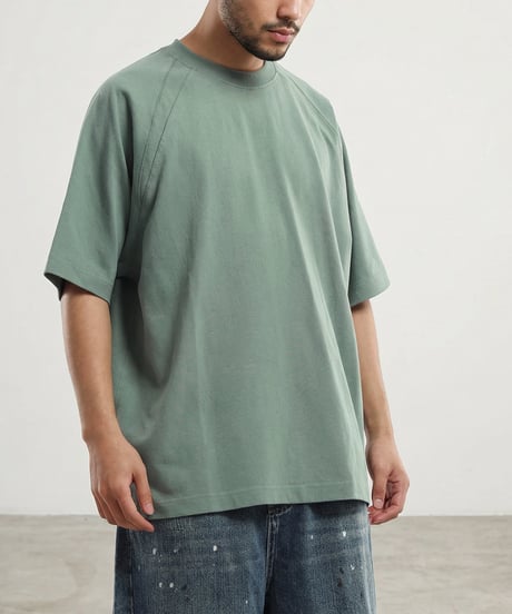 Double Stitch Raglan Wide Silhouette T-shirt / 3color