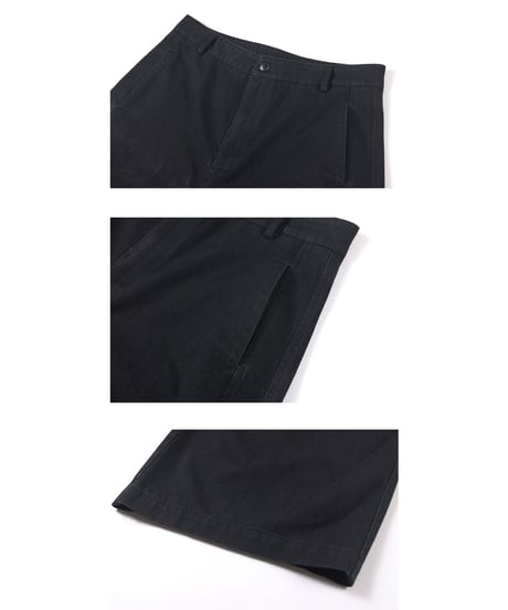 Fade Wash Wide Trousers Denim Pants