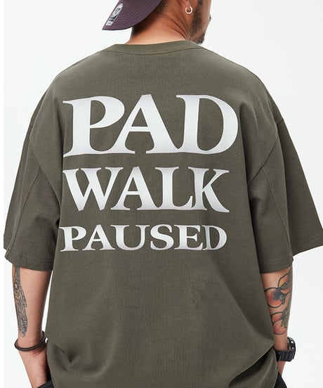 LETTER BACK PRINTED LOOSE TEE / 3COLORS