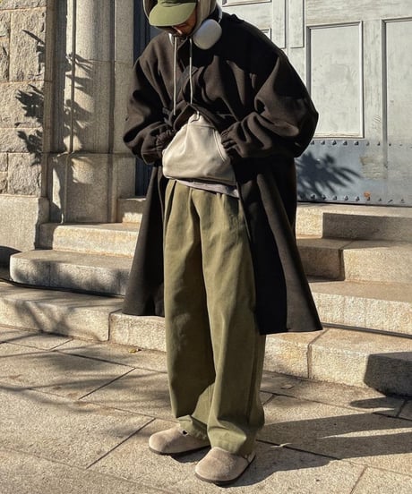 Oversized Wool-touch Hooded Coat