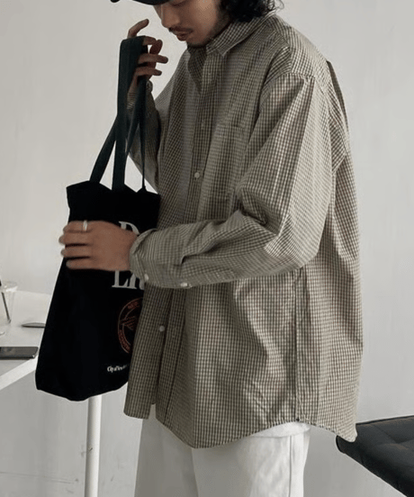 Retro Plaid Long Sleeve Shirt