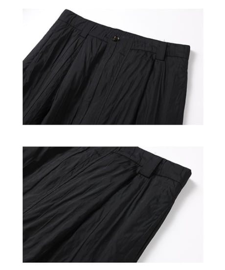 Shrink Pleats Loose Pants / 2color