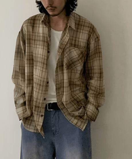 Retro Plaid Casual Shirt L/S